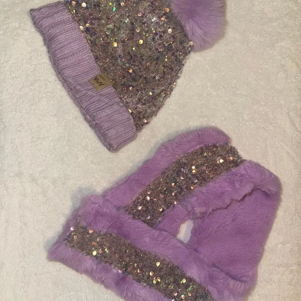 Beanie and scarf set girls